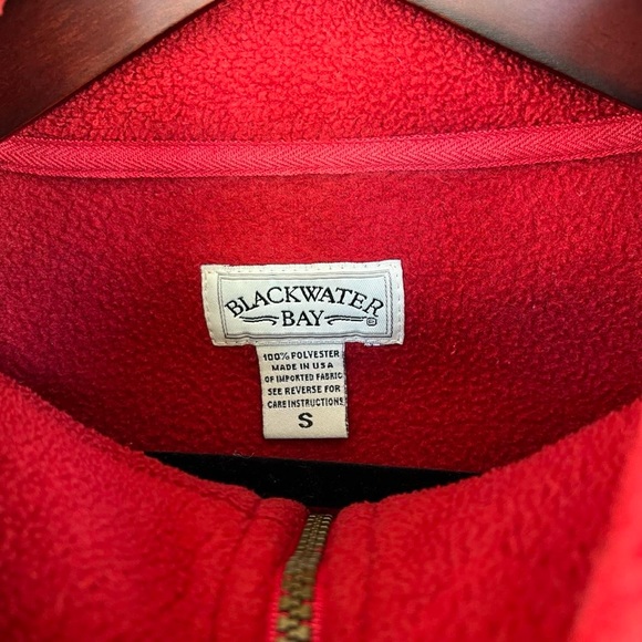 Vintage Made In Usa Blackwater Bay Fleece Quarter Zip - Picture 5 of 5